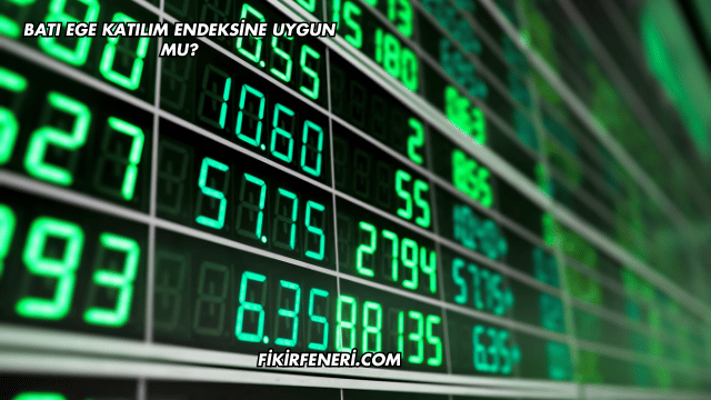 Batı Ege Katılım Endeksine Uygun mu?
