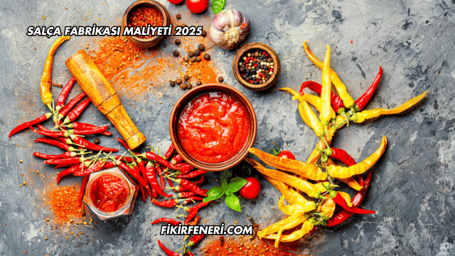 Salça Fabrikası Maliyeti 2025