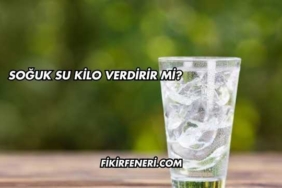 Soğuk Su Kilo Verdirir mi?